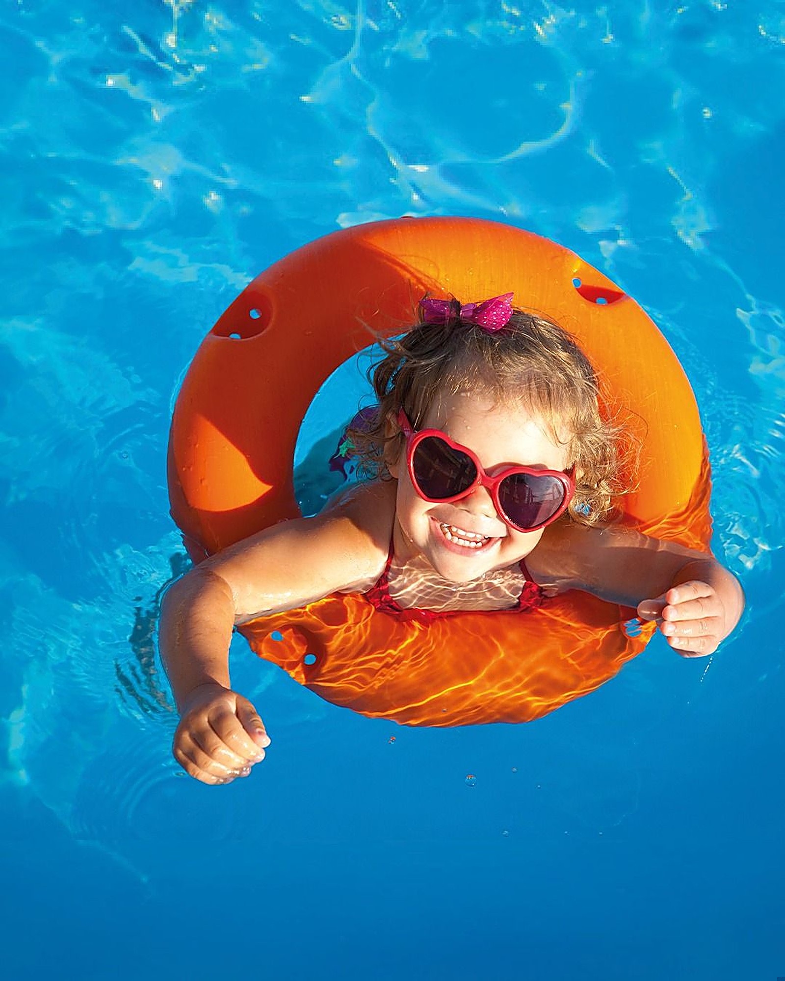 Swim lesson in progress