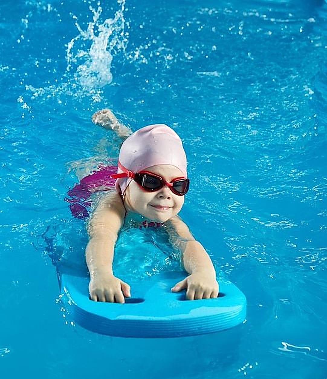 Toddler on a kickboard